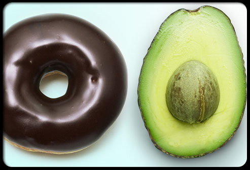 cholesterol-101-s16-photo-of-donut-and-avocado